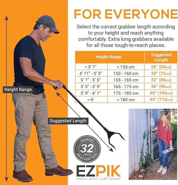 EZPIK Classic 32" Flexible Folding Grabber Tool - Image 6