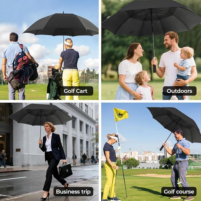LLanxiry Automatic Open Golf Umbrella 54/62/68/72 Inch, Extra Large Windproof - Image 7