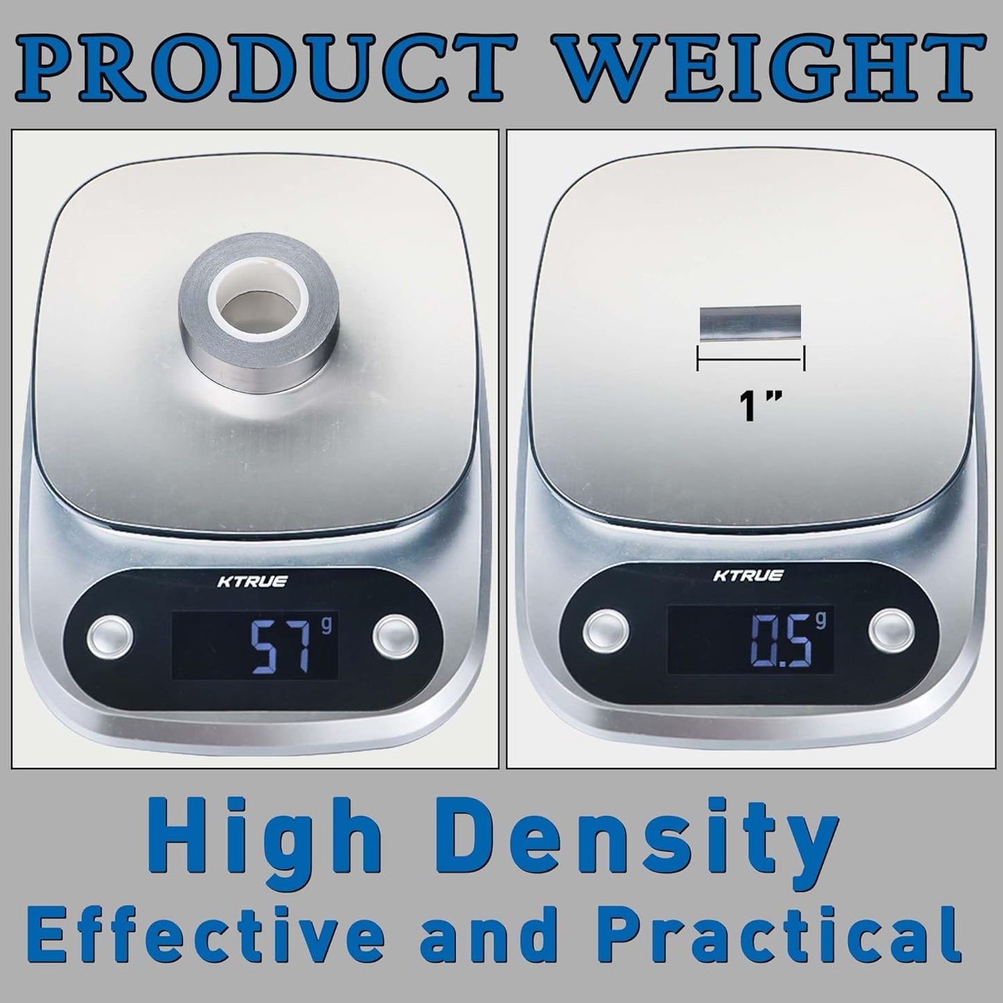 0.5 Grams Per Inch High Density Lead Tape | 1/2''x 100'' Adhesive Lead Tape | Add Swing Weight for Golf Tennis Racket Pickleball Paddle Adjust Weight