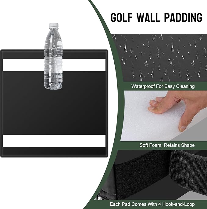 12 Pack Golf Wall Padding Panels Golf Enclosure Padding, Kids Playrooms & - Image 3