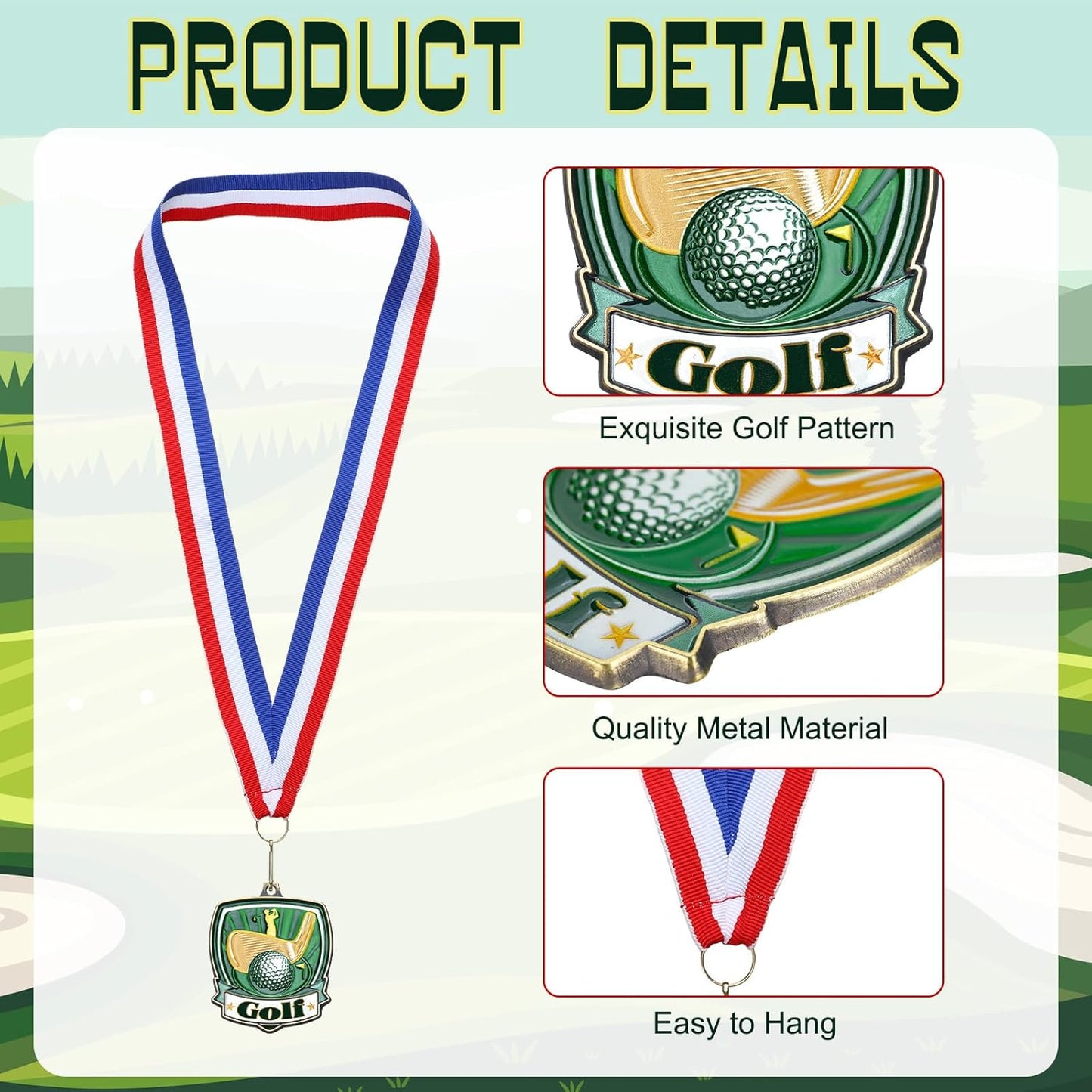 10/20 /30/40 Pcs Award Medals Bulk Sports Medals with Neck Ribbons 2.4 Inch Winner Award Trophy Prize Gift for Sports Themed Party Favors Tournaments School Match
