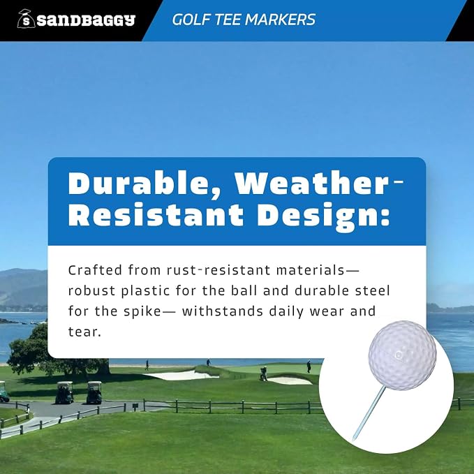 Sandbaggy Plastic Tee Markers for Golf Course - Image 5