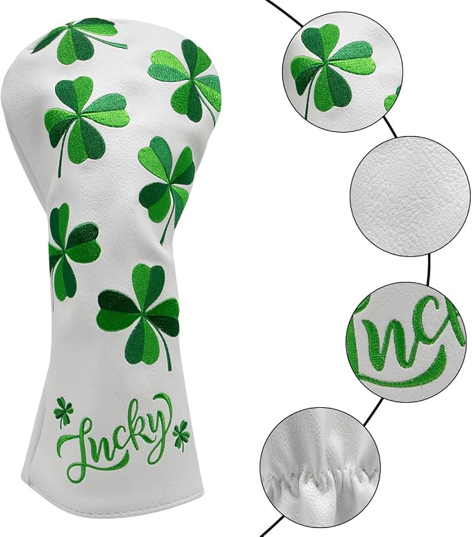 Golf Headcovers Live Lucky Golf Driver Covers Advanced Embroidery Fairway Wood - Image 8