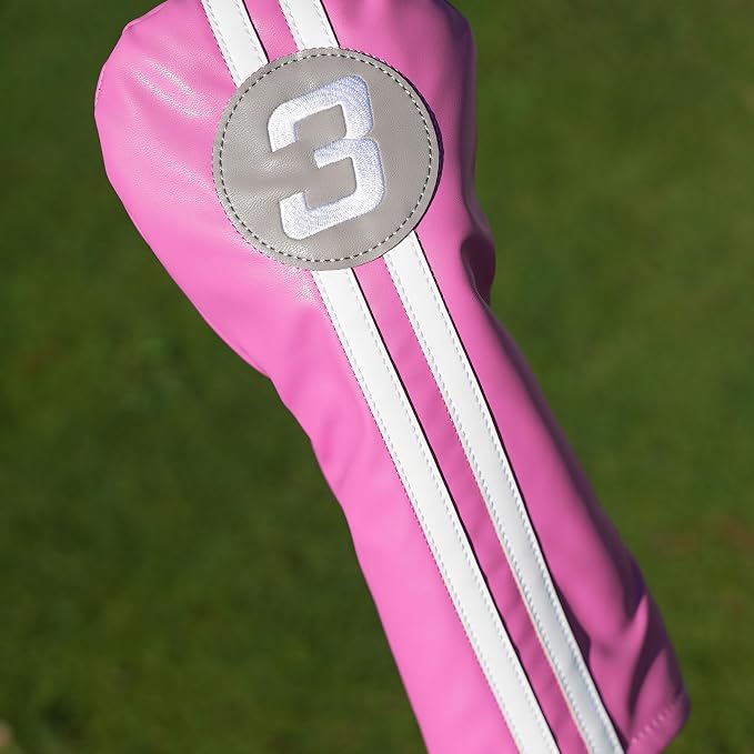Single Headcover, Easy Slip-On Easy-Off Golf Club Head Cover, Fleece Lined - Image 3
