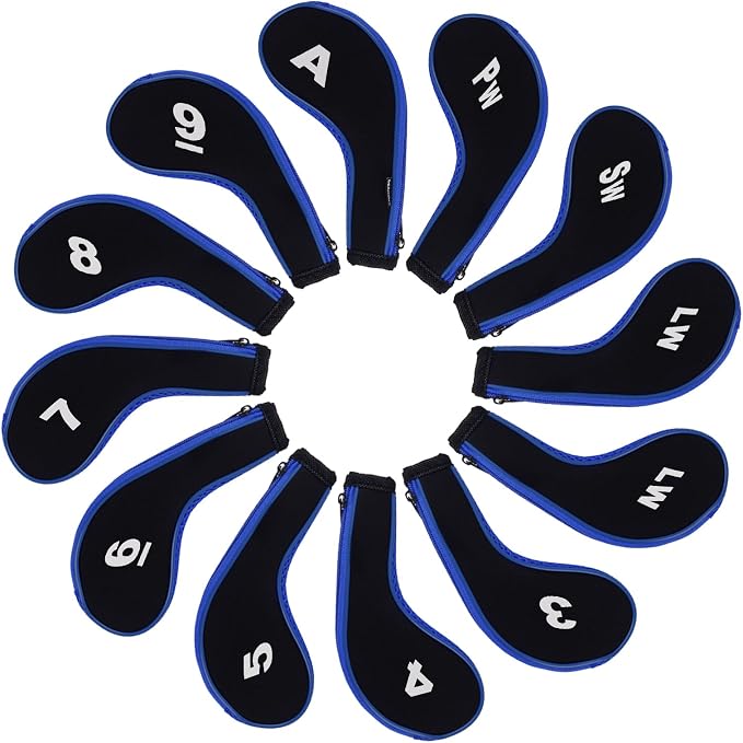 Andux Number Print Golf Iron Club Head Covers Long Neck - Image 6