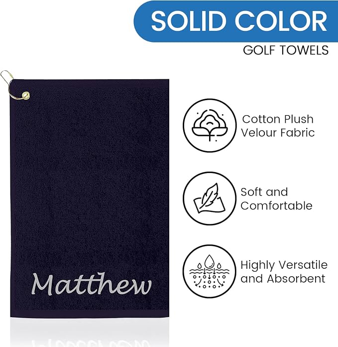 Personalized Passion Golf Towel - Image 3