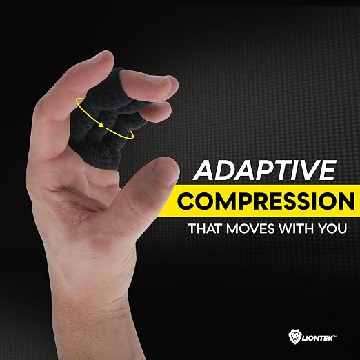 LIONTEK Triple Flow Finger Sleeve V3 Pair — Joint Support & Compression - Image 4