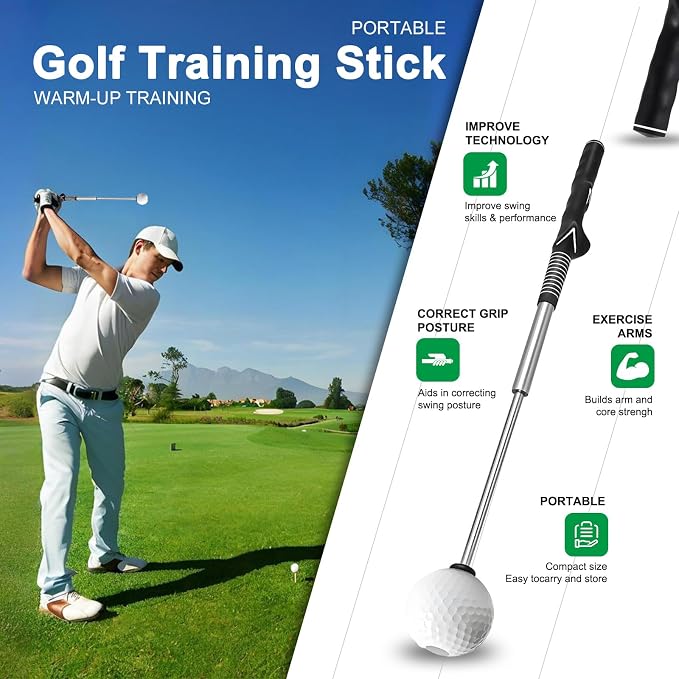 Retractable Golf Swing Trainer - Image 4