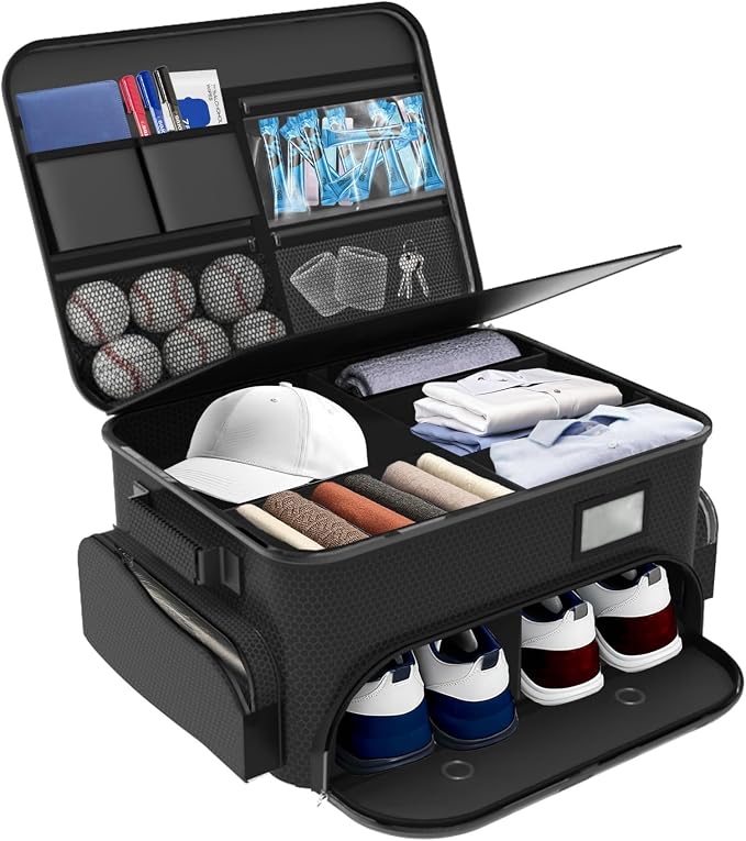 WALMANN Golf Trunk Organizer – Large 2-Layer Storage Bag by WALMANN