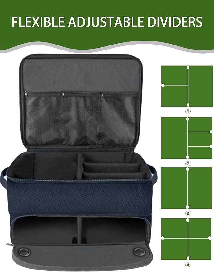 CAMPLAND 2 Layer Golf Trunk Organizer, Waterproof Car Locker - Image 3
