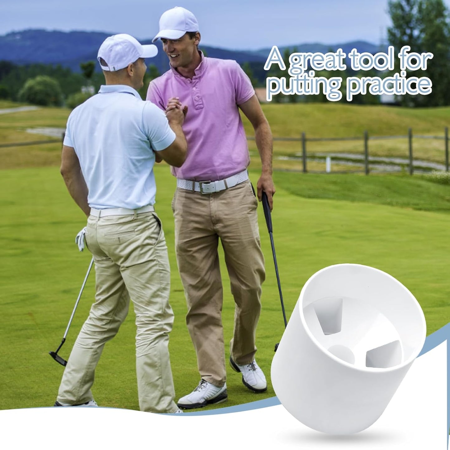 12 Pcs Golf Hole Cup ABS Plastic Golf Putting Green Practice Cup for Outdoor Backyard