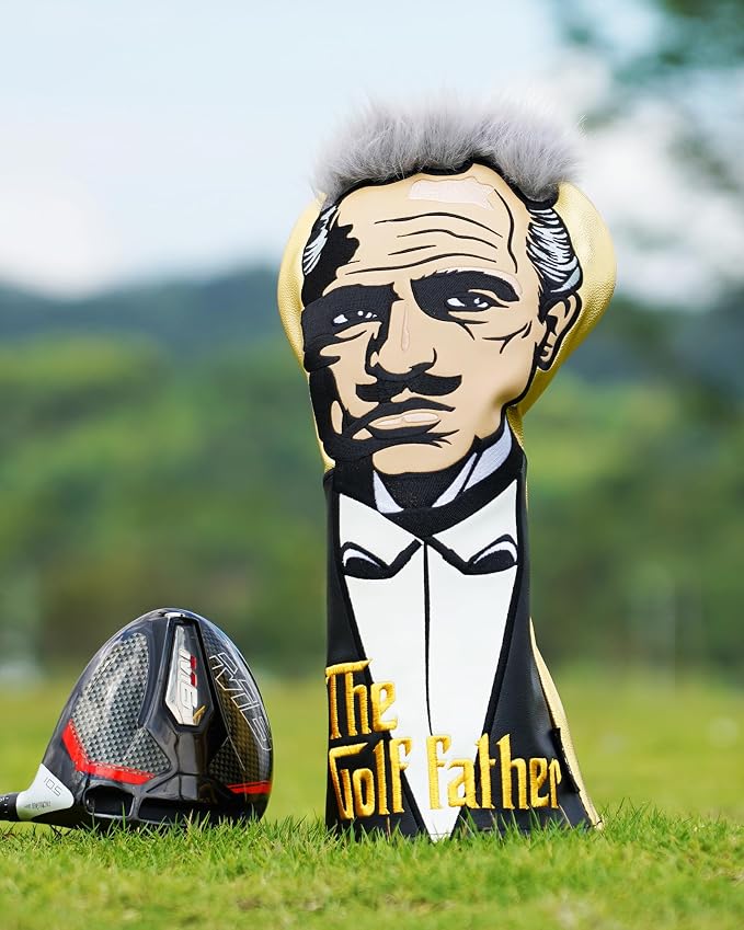 The Golf Father Golf Club Covers, Driver Fairway Hybrid Headcover, Funny Putter - Image 9