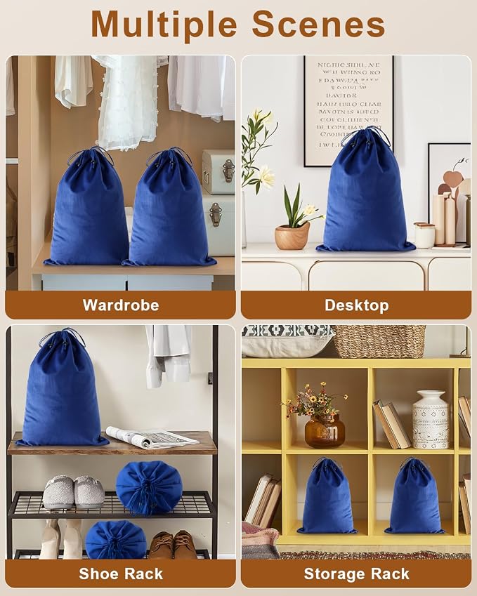 FantasyLife Shoe Bags for Travel, Washable Dust Bags for Storage & Packing - Image 6