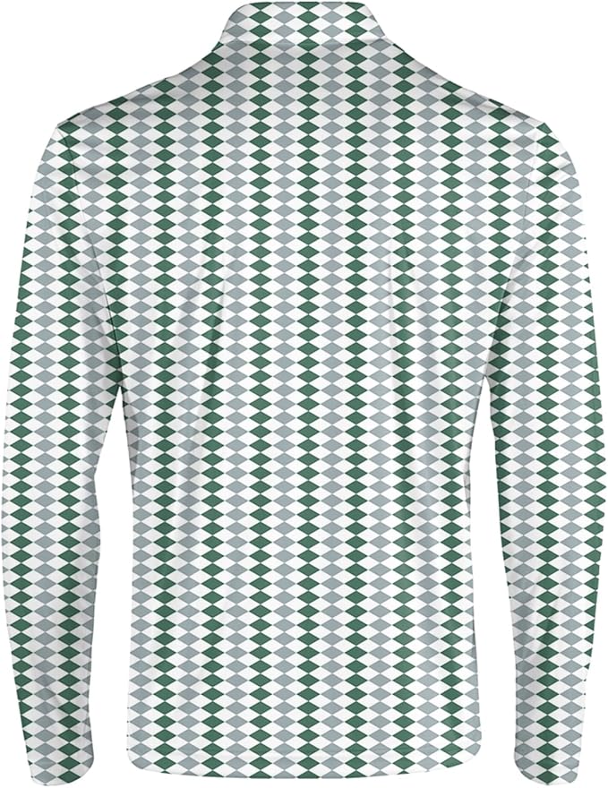 Men's Long Sleeve Golf Shirt Quick Dry 3 Button Work Fishing Outdoor Casual - Image 4