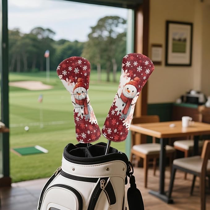 Golf Club Head Covers for Club Protective, Waterproof PU Leather Driver Fairway - Image 4
