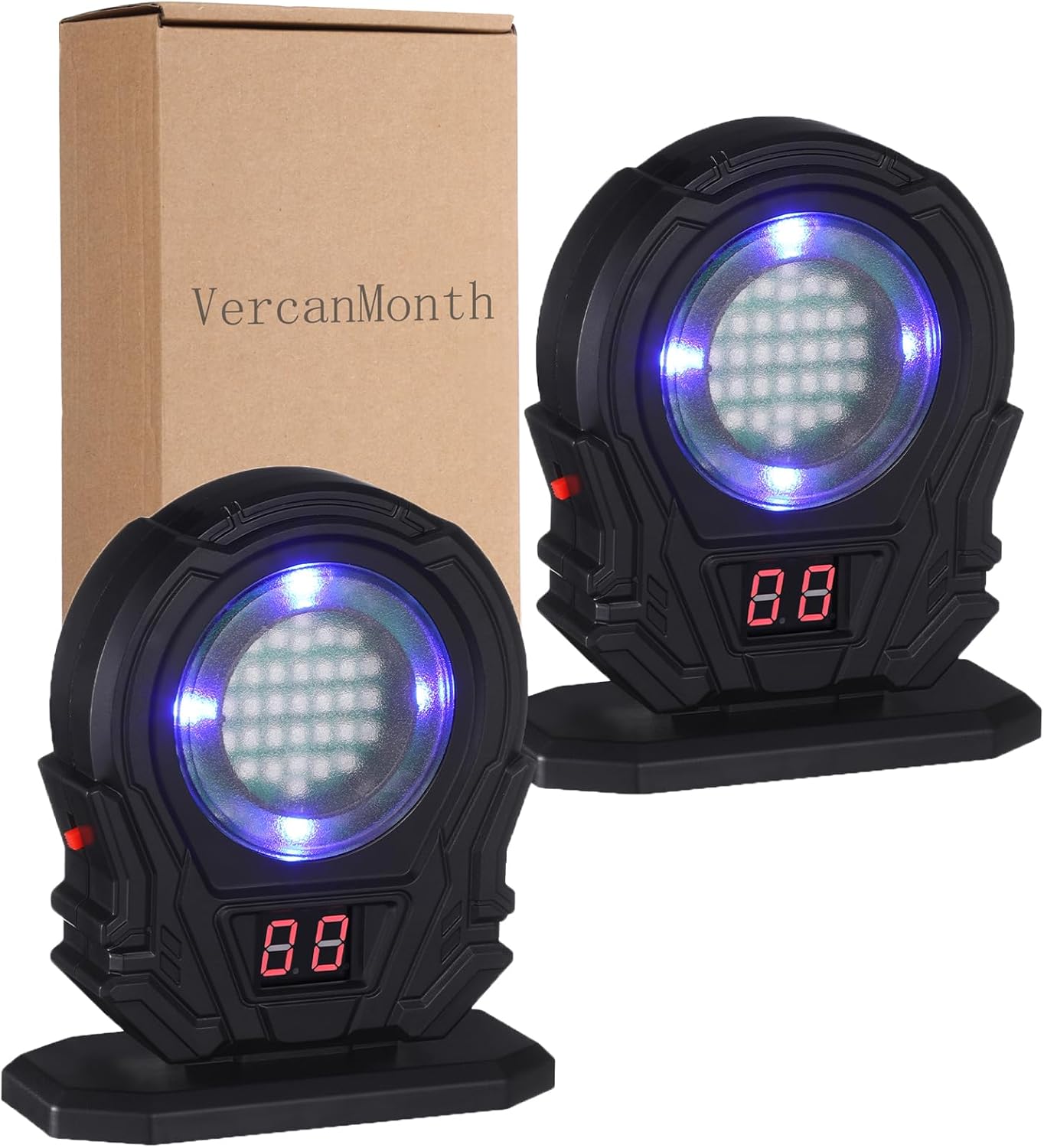 2 Pcs Dry Fire Laser Training System Portable Trainer and Counting Laser Targets for Dry Fire Shooting Practice