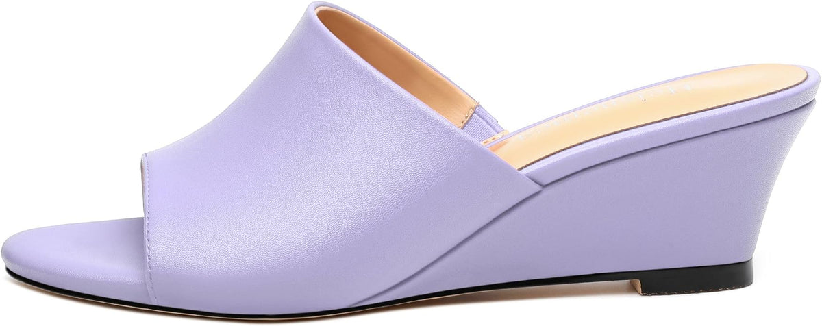 Wedge Sandals for Women Open Toe Wedge Heels Womens Matte High Heel Sandal - Image 2