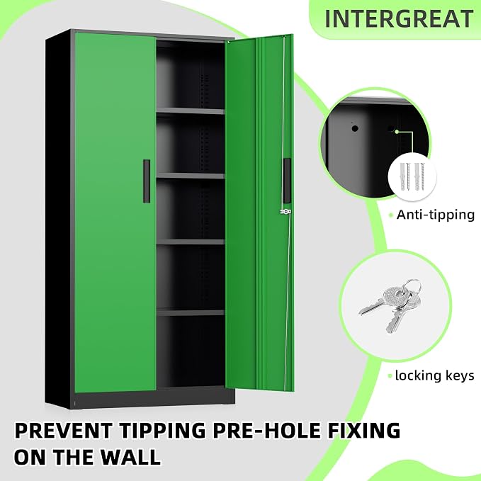 INTERGREAT Metal Storage Cabinet - Image 4
