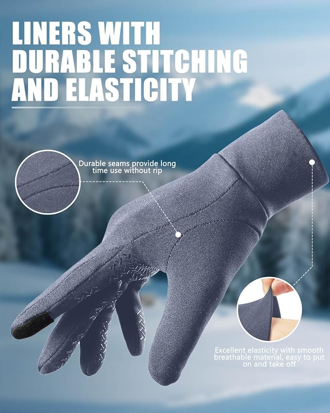 Aegend Lightweight Winter Gloves - Image 4