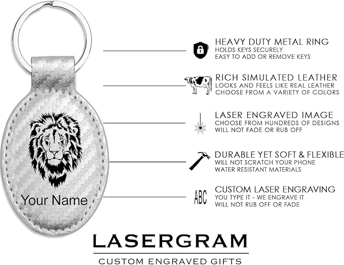 LaserGram Oval Keychain, Water Polo, Personalized Engraving Included - Image 4