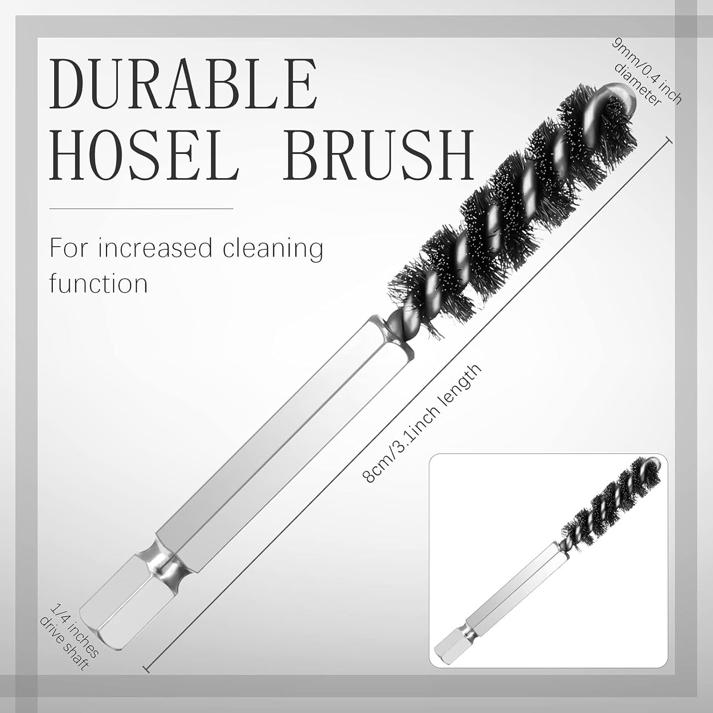 Hotop Golf Clubs Head Hosel Brush Golf Shaft Ferrules Brush Wire Brush Cleaning Tool Electric Drill Wire Brush for Iron and Wood (2 Pieces)