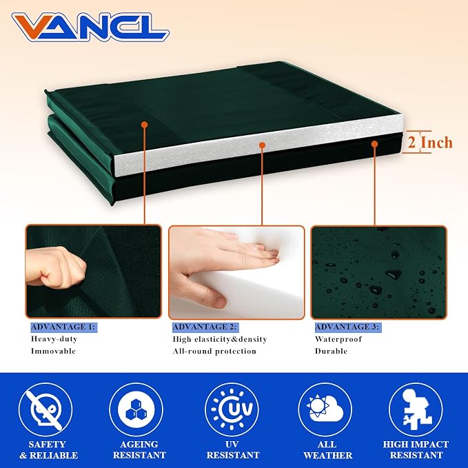 Gym Padding Wall Pads for Gym Wall Mats Basketball Wall Padding 2" Thick Foam - Image 3