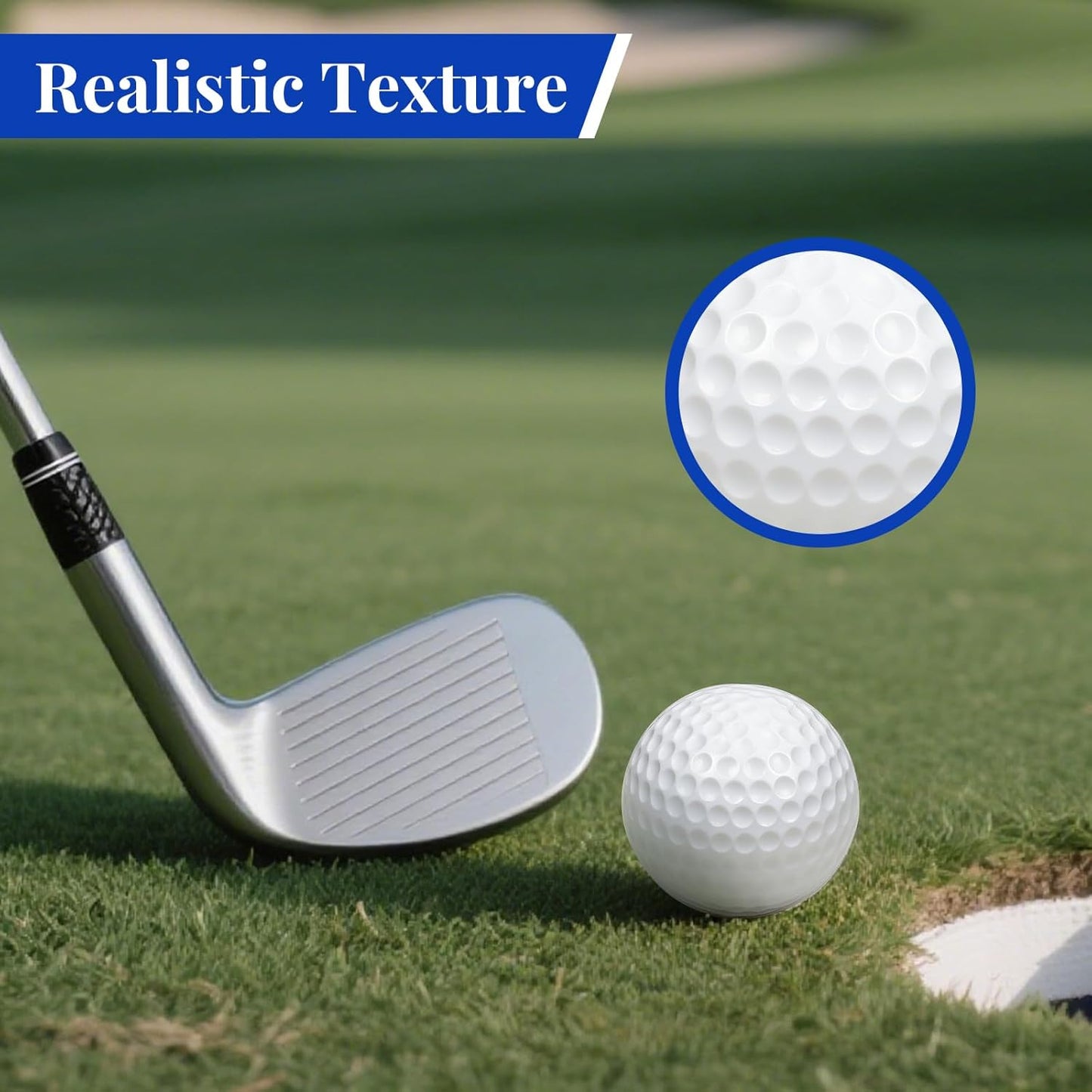 20 Pack Practice Golf Balls,41mm Foam Golf Balls,Limited Flight Design with Realistic Feel Durability,Perfect for Indoor or Outdoor Golf Training,Backyard Drills