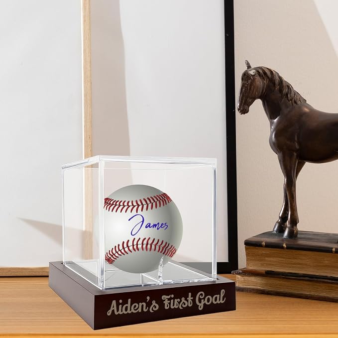 Personalized Engraved Baseball Display Case - Image 2
