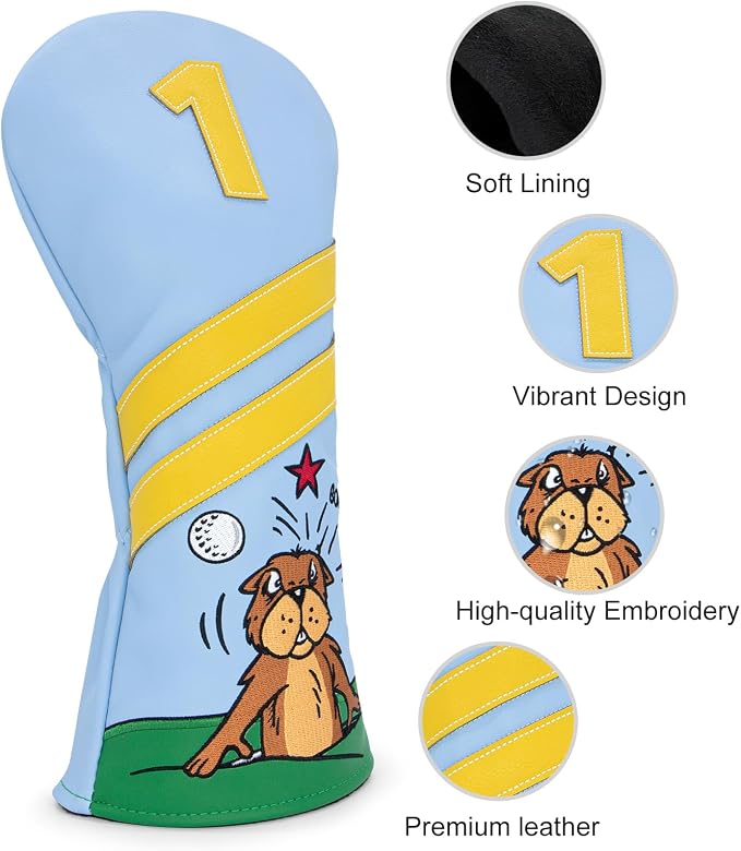 Golf Club Headcover for Driver Covers, Fairway Wood Covers, Hybrid Covers - Image 3