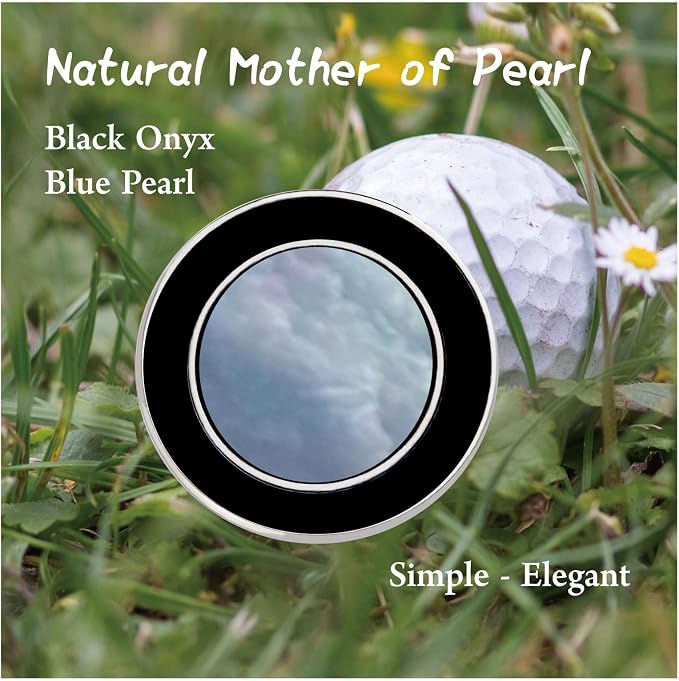 Golf Ball Marker Hat Clip with Pearl Ball Marker, Golf Gifts, Golf Accessories - Image 2