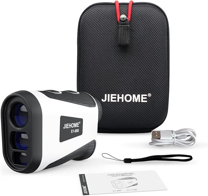 X1 Golf Rangefinder with Slope, Flagpole Lock and Vibration, 660/1100YDS Laser - Image 7
