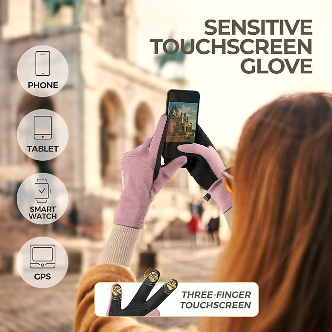 SIMARI Winter Gloves for Women, TouchScreen Water-Resistant Warm Thermal Gloves - Image 3