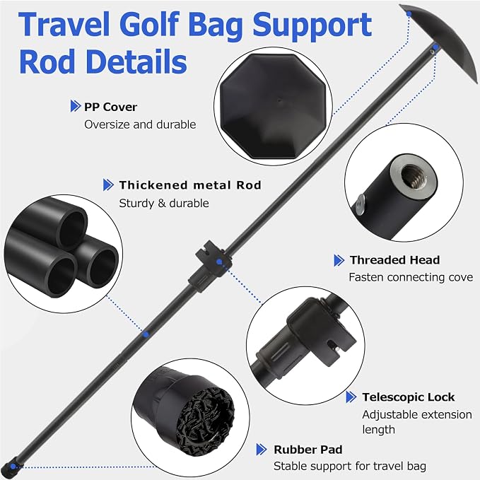 Golf Travel Bag Support Pole - Image 3