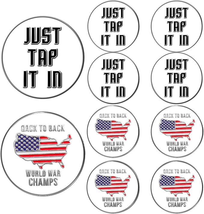 Amy Sport Golf Ball Markers Assorted Patterns Fits All Magnetic Golf Tools by AmySport