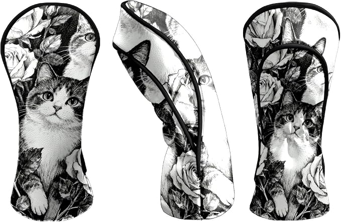 Golf Head Covers Leather Driver Headcover, Premium Golf Club Covers - Image 2
