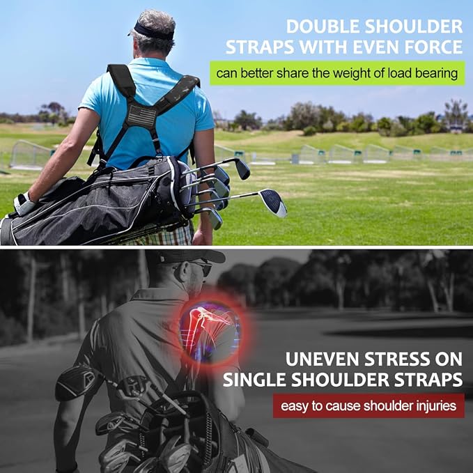 Golf Bag Straps Replacement Golf Adjustable Waterproof Star Golf Bag Backpack - Image 3