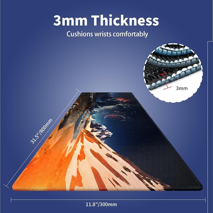 Wknoon. Extra Large Gaming & Office Mouse Pad - Image 2