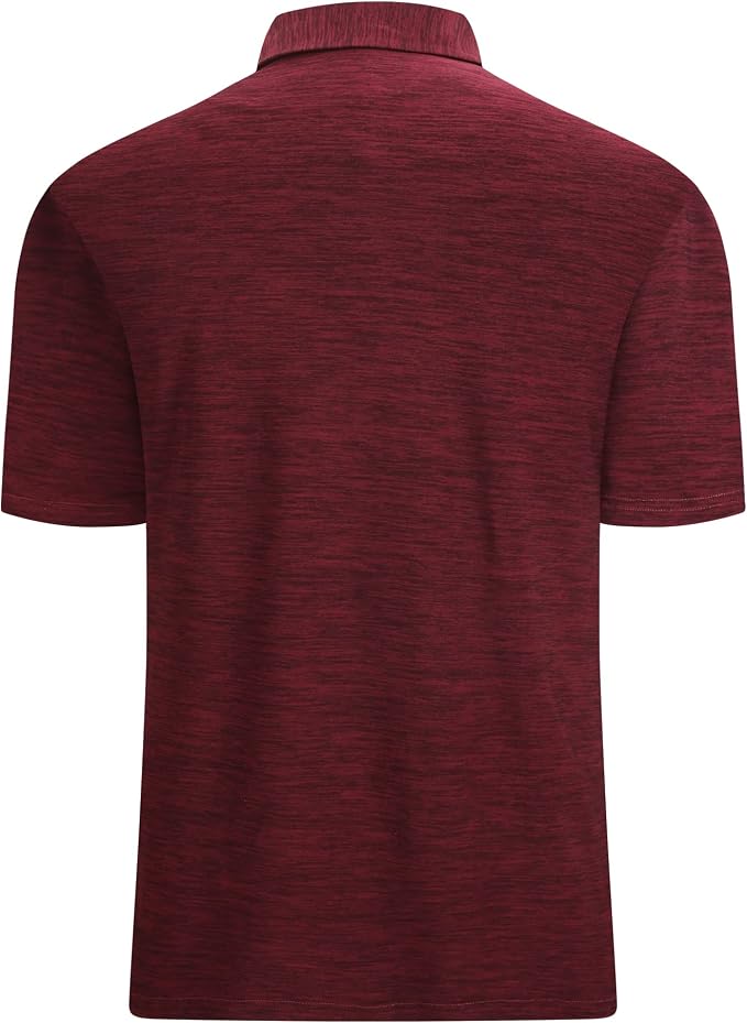 Alex Vando Mens Golf Shirt Moisture Wicking Quick-Dry Short Sleeve Casual Polo - Image 2