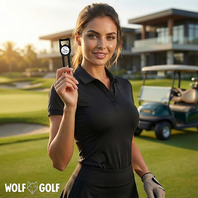 Wolf Golf Towels Personalized Divot Repair Tool | 6-in-1 Premium Divot Tool - Image 4
