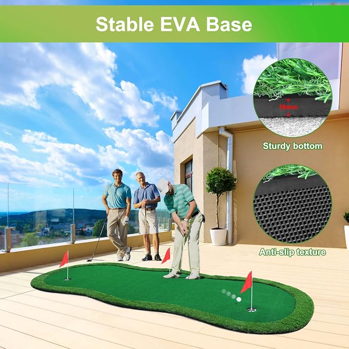 Golf Putting Green, Large Golf Putting Mat - Image 5