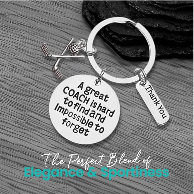 Golf Coach Keychain, Golf Coach Gifts, Great Coach is Hard to Find But - Image 4