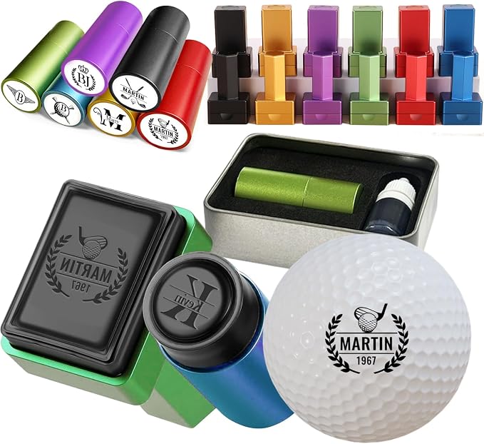 Personalized Golf Ball Stamp Custom Name Golf Ball Stamper Marker by Unknown