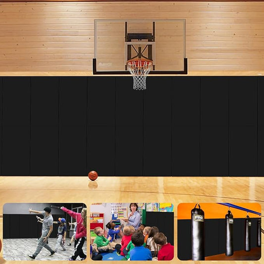 Gym Padding Wall Pads for Gym Wall Mats Basketball Wall Padding 2" Thick Foam by VANCL