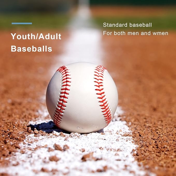 GKK Baseball 12 Pack Balls Training Baseballs 9 inch TeeBall Safety Baseballs - Image 5