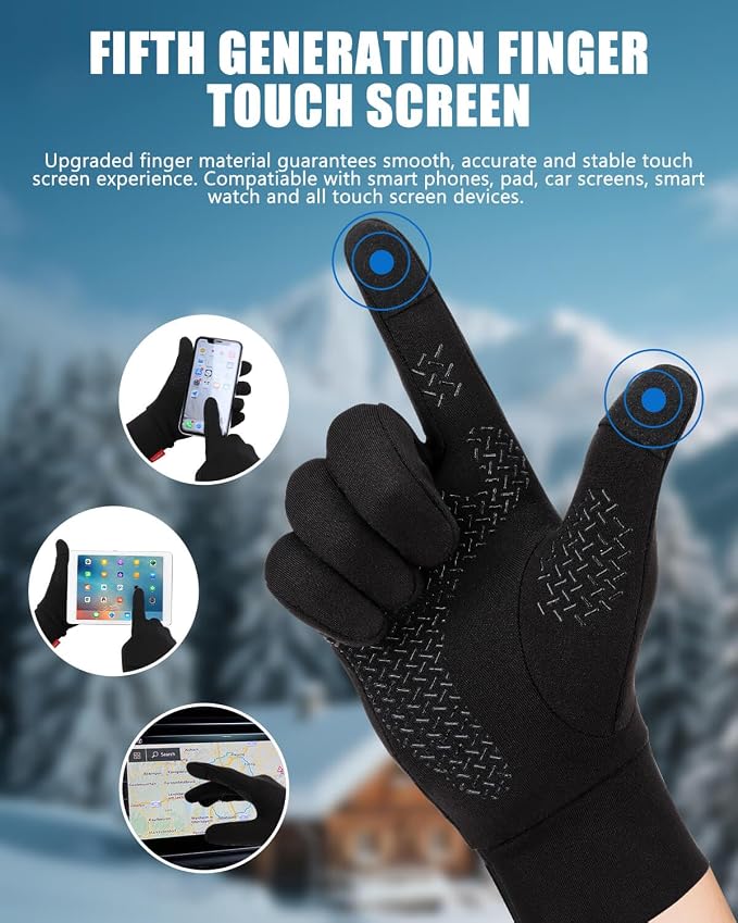 Aegend Lightweight Winter Gloves - Image 2