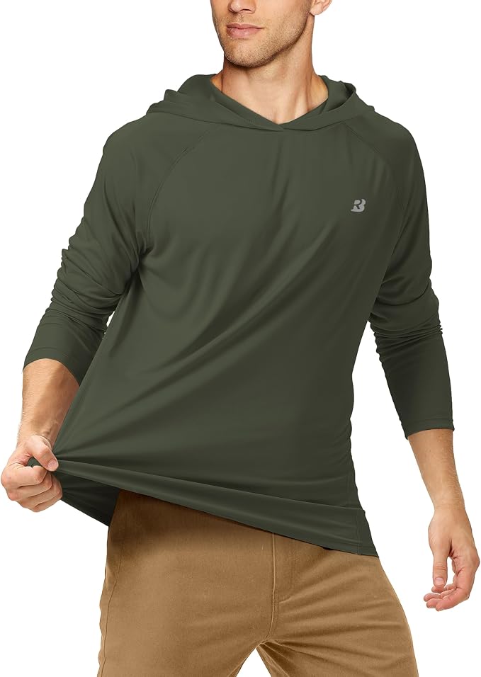 Roadbox UPF 50+ Fishing Shirts for Men, Long Sleeve UV Sun Protection Hoodie - Image 2