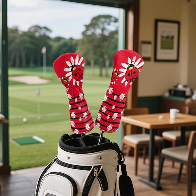 Golf Club Head Covers for Club Protective, Waterproof PU Leather Driver Fairway - Image 4