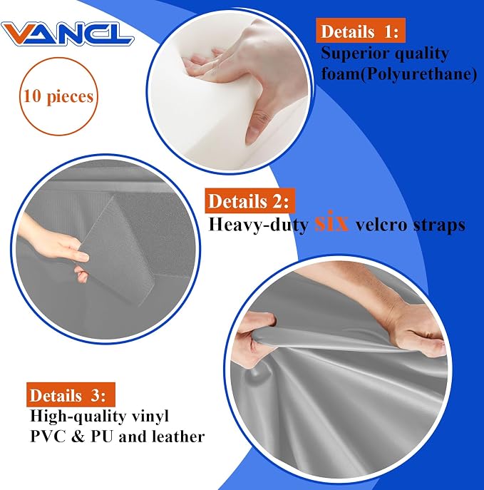 Gym Padding Wall Pads for Gym Wall Mats Basketball Wall Padding 2" Thick Foam - Image 4