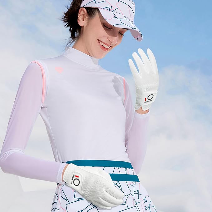FINGER TEN Womens Golf Glove Right Handed Golfer Left Hand Rain Grip Hot Wet - Image 6