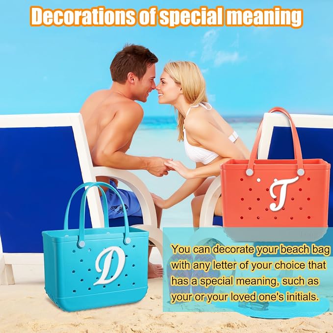 Mity rain Letter Charms for Bogg Bag，Alphabet Lettering Accessories Charms - Image 3